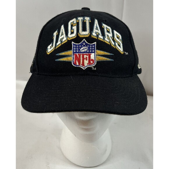 Vintage Jacksonville Jaguars Logo Athletic Pro Line Diamond Cut Snap Back Rare - Picture 1 of 16
